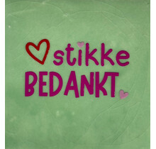 hartstikke bedankt mint/knalroze(rood-warmroze)