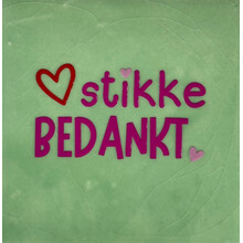 hartstikke bedankt mint/knalroze(rood-warmroze)