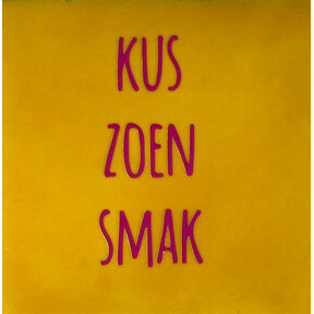 kus zoen smak geel/roze