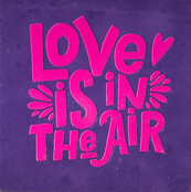 love is in the air (grof) paars/roze