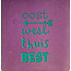 Yett 'oost west thuis best' lila/aqua