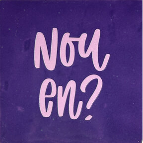'nou en..' paars/babyroze