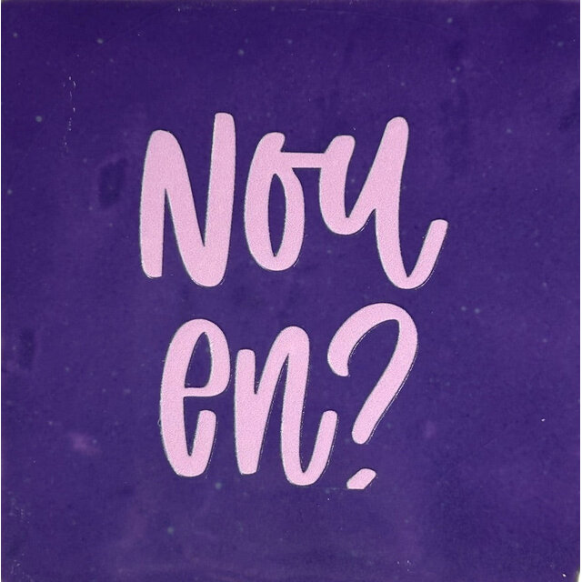 'nou en..' paars/babyroze