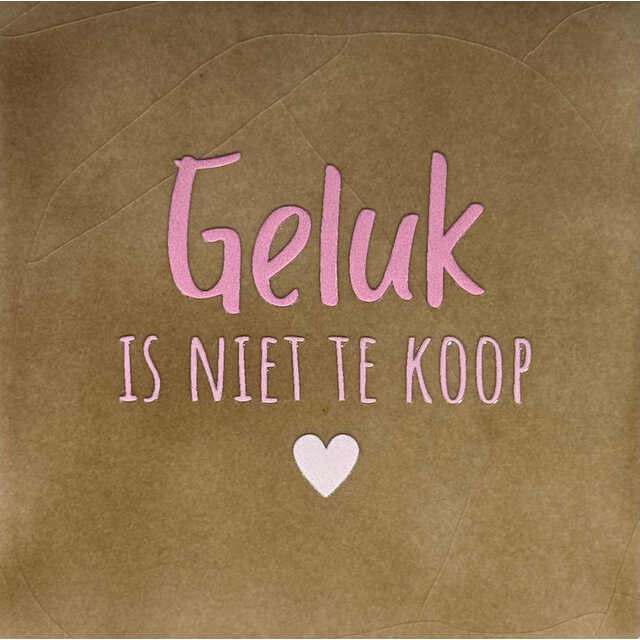 geluk is niet te koop taupe/combi 2