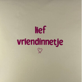 lief vriendinnetje creme/knalroze
