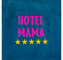 hotel mama donkerblauw/roze