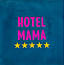 Yett hotel mama donkerblauw/roze