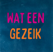 wat een gezeik donkerblauw/knalroze(oranje)
