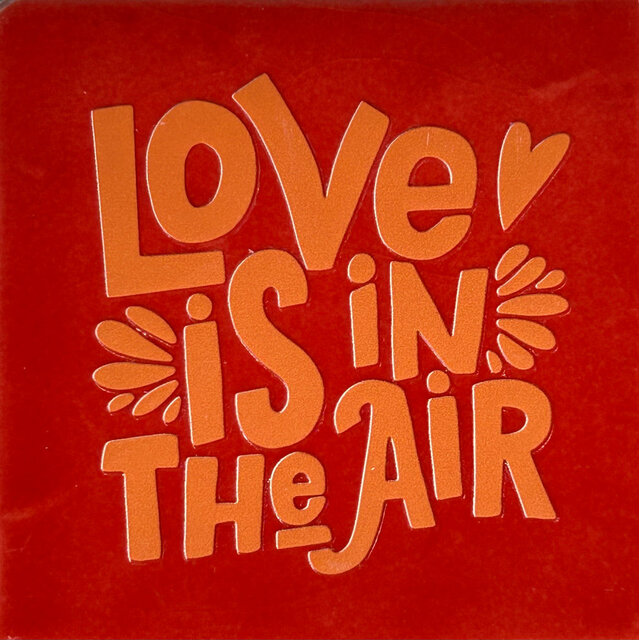 love is in the air (grof) rood/oranje