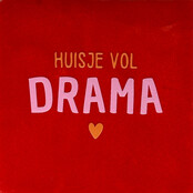 huisje vol drama rood/warmroze(oranje)