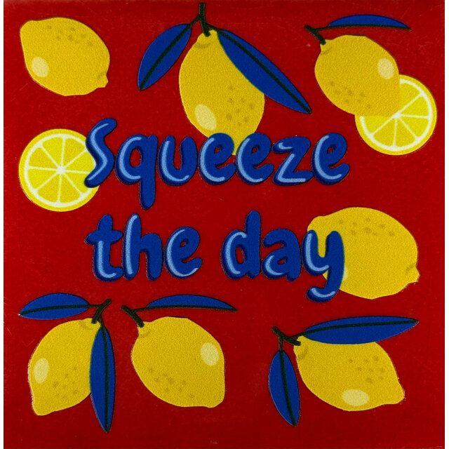 'squeeze the day' rood/multicolor