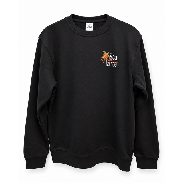 Goodies Label Sweater Sea La Vie Schildpad Dubbel