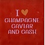 Yett I (hartje) champagne caviar and cash rood/warmroze(oranje)