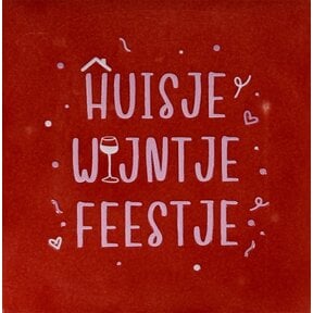 huisje wijntje feestje rood/combi 2