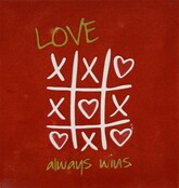 love always wins rood/creme