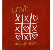 love always wins rood/creme