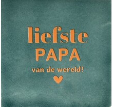 liefste papa vd wereld zeegroen/oranje
