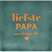 liefste papa vd wereld zeegroen/oranje