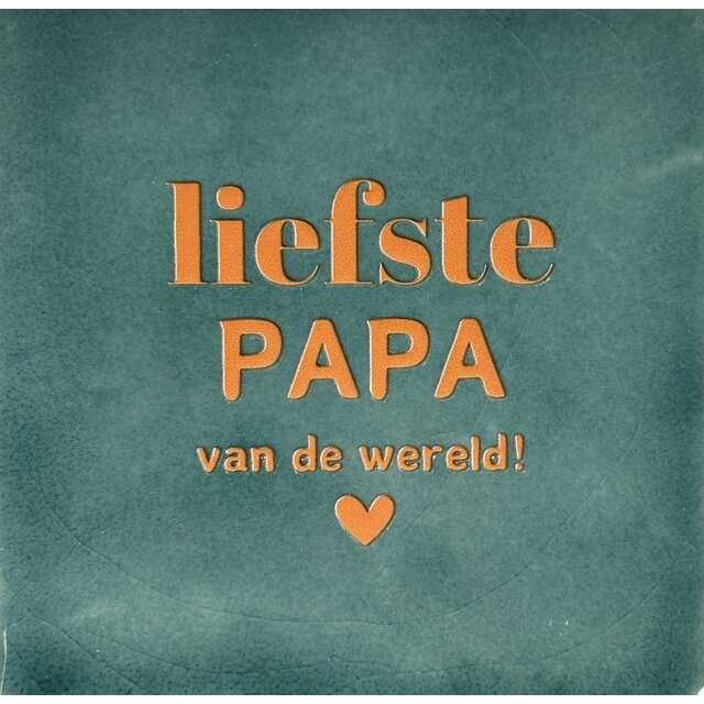 liefste papa vd wereld zeegroen/oranje