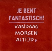 je bent fantastisch… rood/combi 2