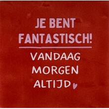 je bent fantastisch… rood/combi 2