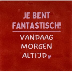 je bent fantastisch… rood/combi 2