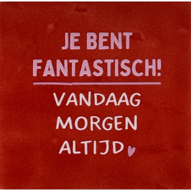 je bent fantastisch… rood/combi 2