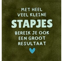 met heel veel kleine stapjes… olijf/lichtgroen(turquoise)
