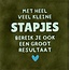 Yett met heel veel kleine stapjes… olijf/lichtgroen(turquoise)