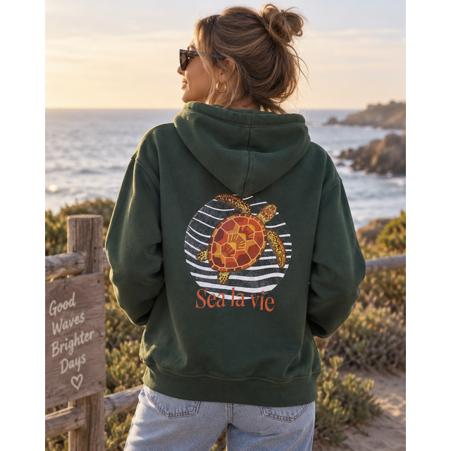Goodies Label Hoodie Schildpad