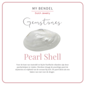 Gouden ring - witte parel - zirkonia steentjes