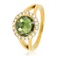 My Bendel Elegante Ring met Glassteen & Zirkonia • Groen