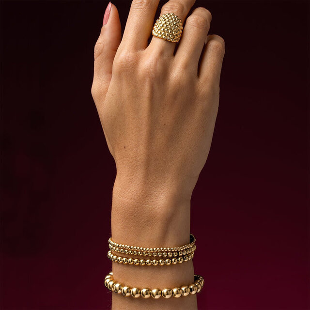 Statement Ring met Bolletjes • 15 mm