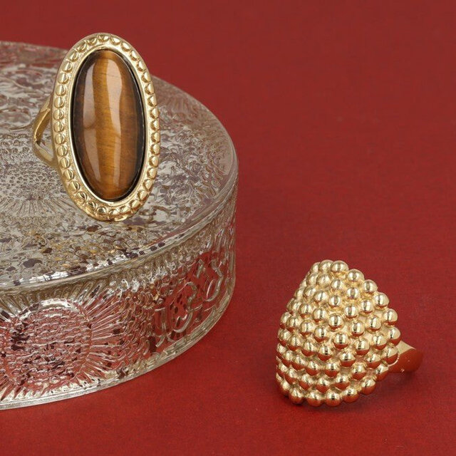 Statement Ring met Bolletjes • 15 mm