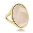 My Bendel Statement Ring met Ovale Edelsteen • Rose Quartz • Goud