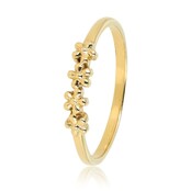 Gouden ring met bloemetjes - elegant en tijdloos sieraad