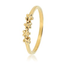 Gouden ring met bloemetjes - elegant en tijdloos sieraad