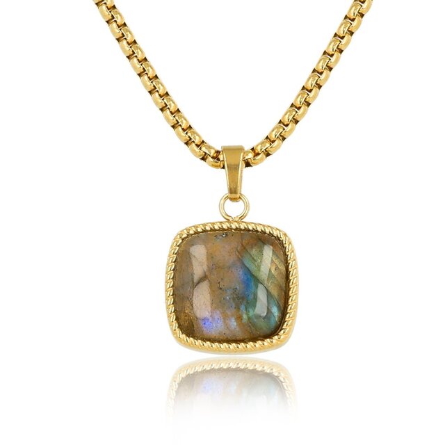 Labradorite ketting - unieke glans