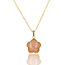 My Bendel Ketting met Bloem Hanger • Rose Quartz