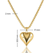 Ketting met Hart Hanger • Goud
