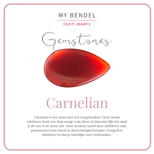 Gouden ring met zonnetje - Carnelian edelsteen - Stijlvol