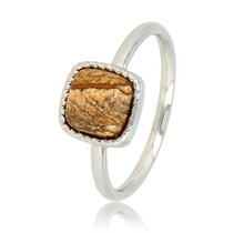 Kleine zegelring - Picture Jasper edelsteen - Klassiek design