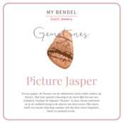 Kleine zegelring - Picture Jasper edelsteen - Klassiek design