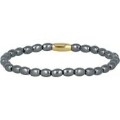 Gouden Armband met Zwarte Parels - Mysterieus Design