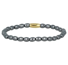 Gouden Armband met Zwarte Parels - Mysterieus Design