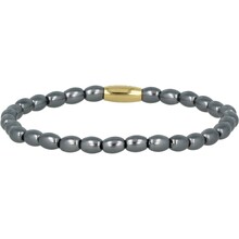 Gouden Armband met Zwarte Parels - Mysterieus Design