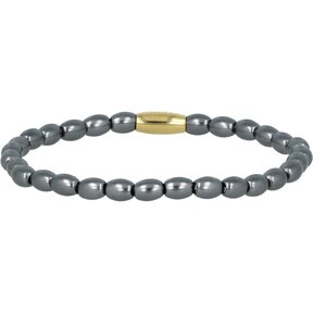 Gouden Armband met Zwarte Parels - Mysterieus Design