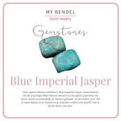Gouden Armband met Imperial Jasper Bloemen bedel