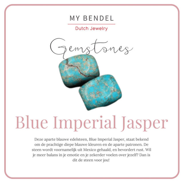 Gouden Armband met Imperial Jasper Bloemen bedel