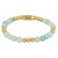 My Bendel Gouden Amazonite Armband Elastisch - Rustgevend Accessoire